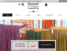 Tablet Screenshot of gourmettexaspasta.com